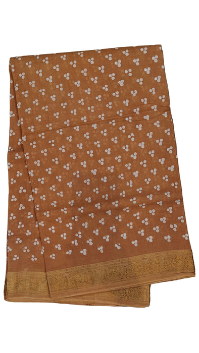 Rani Sungudi Cotton Saree Oneside Border Mukkattu Self