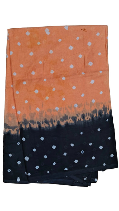 Rani Sarees Cotton Sarees With Out Zari Bandhini - Peach