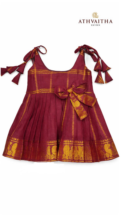 Sungudi Cotton Kids Maxi Gown - Nakshatra
