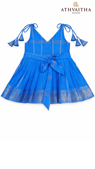 Sungudi Cotton Kids Maxi Gown - Nakshtra