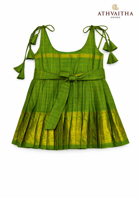 Sungudi Cotton Kids Maxi Gown - Nakshatra