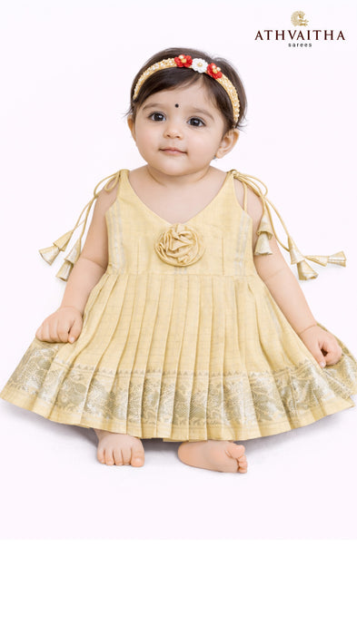 Sungudi Cotton Kids Maxi Gown - Nakshtra