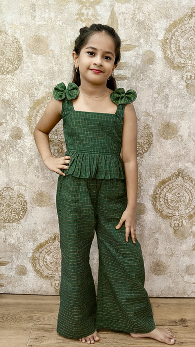 Maya - Kids Western Top With Plazzo Pant