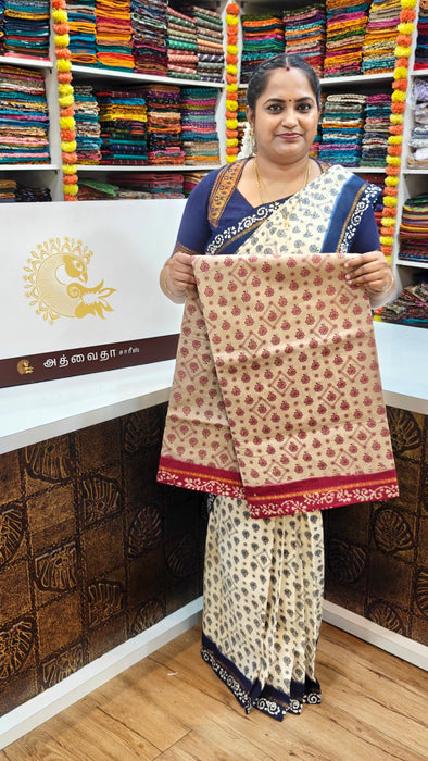 sungudi-cotton-saree-with traditional-Madurai-tie-dye-print