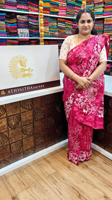 Rani Sungudi Cotton Sarees Without Zari Arya Cotton Wax Self
