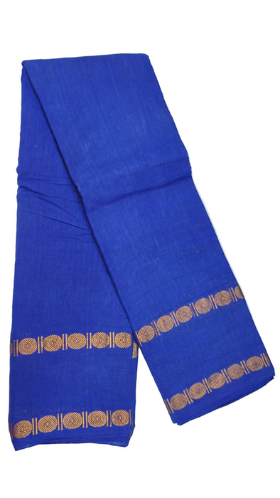 Plain Rani Sungudi Cotton Saree with Rudraksha Border