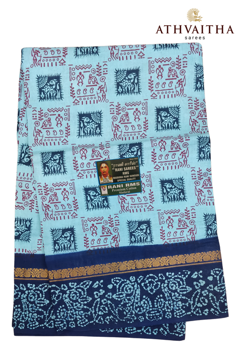 Rani Pure Sungudi Madurai Cotton Saree With Doubleside Border - Upper Sivam