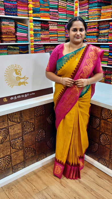 Rani Sungudi Cotton Sarees Zari Checks Ganga Jamuna Border