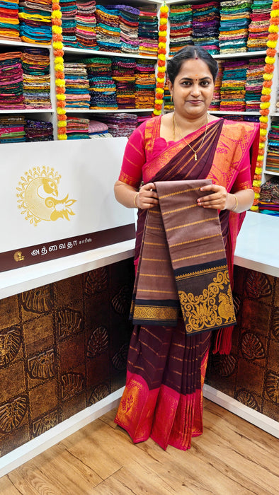 Rani Sungudi Saree Veldhari Doubleside Long Border