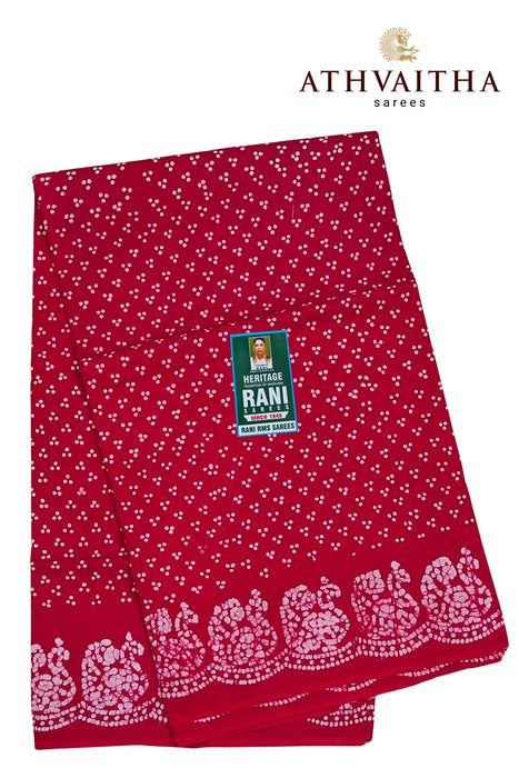 Rani Sungudi Cotton Without Zari Border - Three Dot