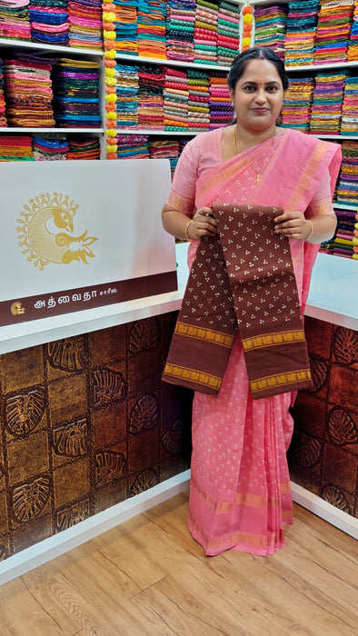 Rani Sungudi Cotton Doubleside Self Annamayil Border Mukkattu