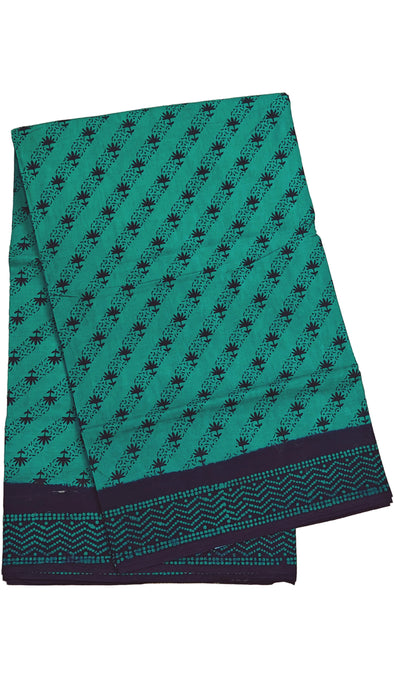 Rani 120's Hand Block Sungudi Cotton Sarees Without Zari Border