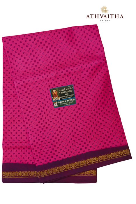 Rani Madisar Dollar DS Mayuri 9.5Yards(8.70mtrs) Pink-Brown-012