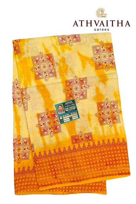 Madurai Rani Sungudi Saree Without Zari Border-Fancy Cotton