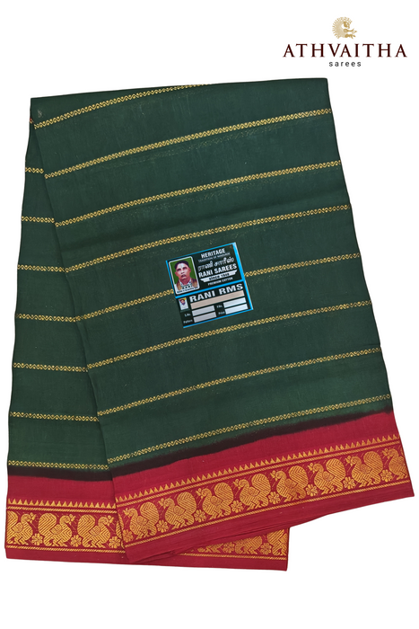 Heritage Rani Veldhari Contrast-Bottlegreen