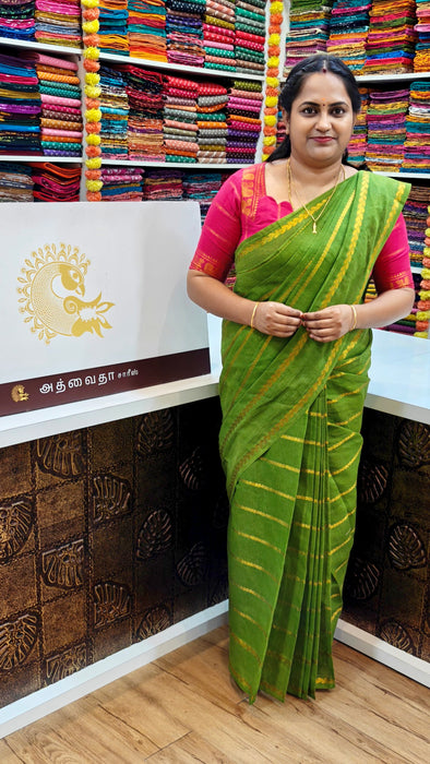 Rani Sungudi Saree Veldhari Leaf Design Self