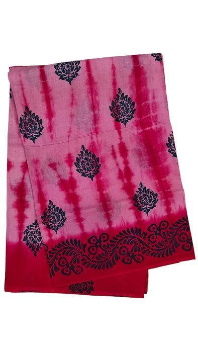 Rani Sungudi Cotton Sarees Without Zari Border