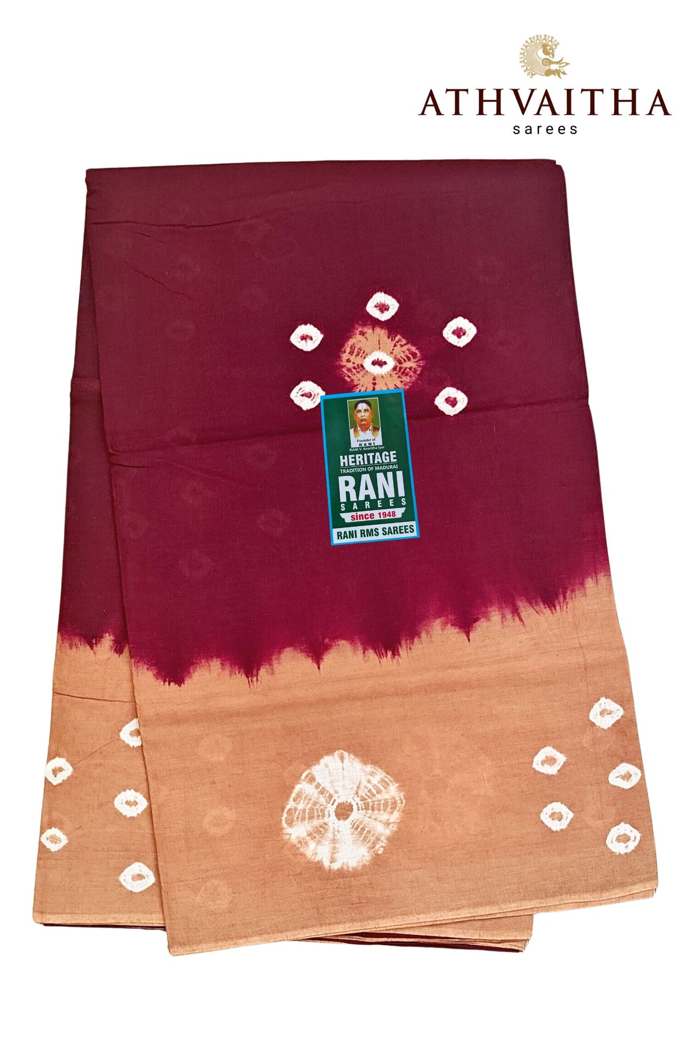 Rani RMS Sungudi Cotton Saree - Tye and Dye