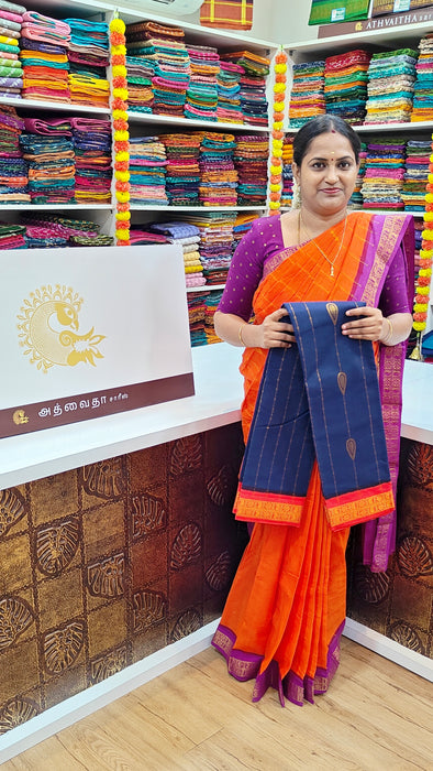 Rani Sungudi Cotton Sarees with Doubleside Contrast Border Rich Pallu