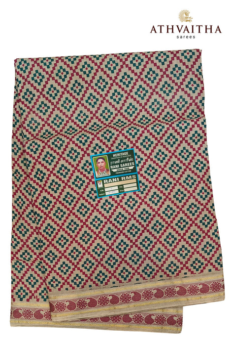 Rani Sungudi Fancy Cotton With Self Thread Border Sarees -9.50Yards Madisar
