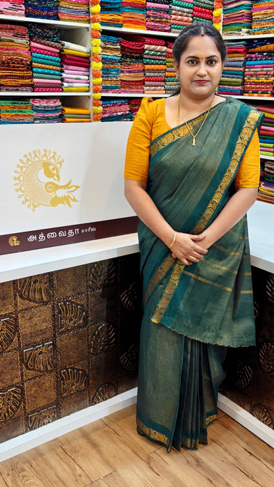 Rani Sungudi Saree Doubleside Border Self - Fancy Tissue Vaira Oosi
