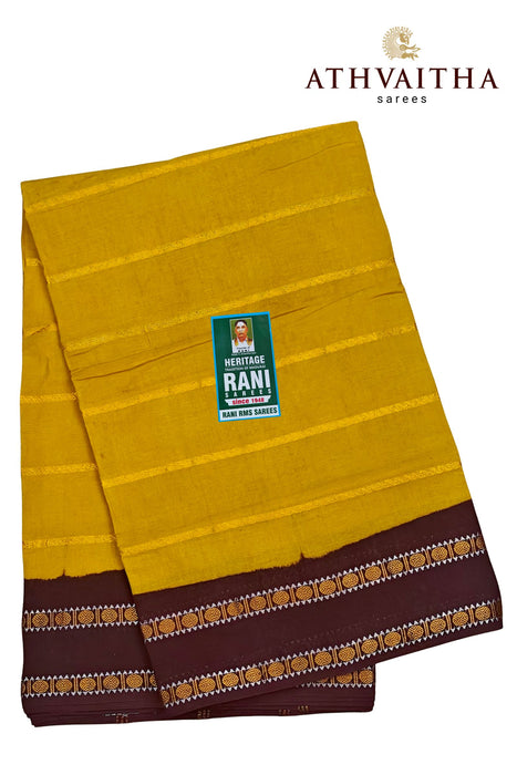 Rani Sungudi Saree Veldhari Doubleside Rudraksham Border Contrast With Blouse