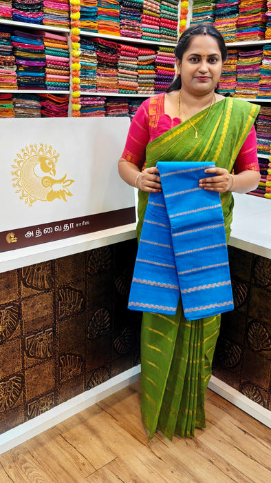 Rani Sungudi Saree Veldhari Leaf Design Self