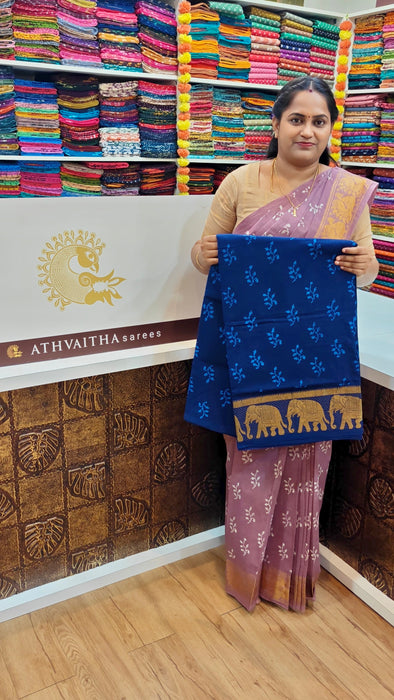 Rani Sungudi Cotton Sarees One Side Border Wax Self