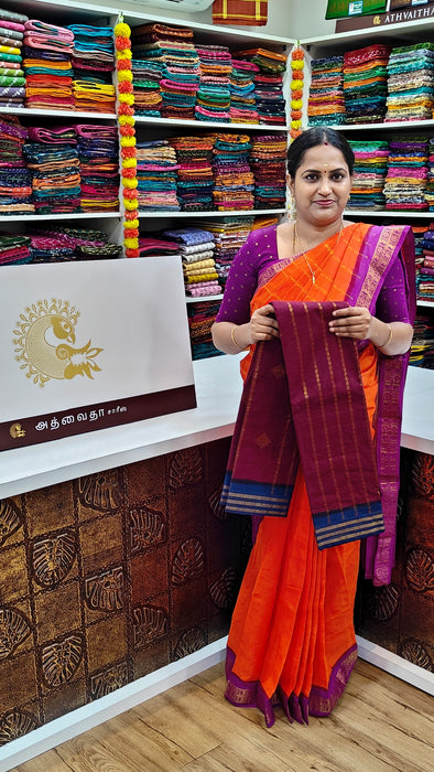 Rani Sungudi Cotton Sarees with Doubleside Contrast Border Rich Pallu