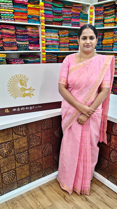 Heritage Rani Sungudi Cotton Saree With Doubleside Self-Veldhari