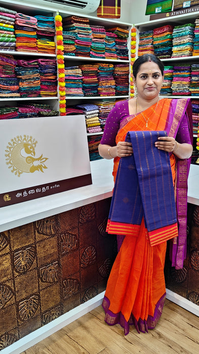 Rani Sungudi Cotton Sarees with Doubleside Contrast Border Rich Pallu