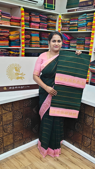 Heritage Rani Sungudi Cotton Saree With Doubleside Contrast-Veldhari