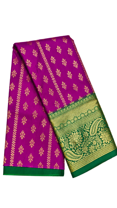 Pattu pavadai sattai Material and Langa blouse for kids and women