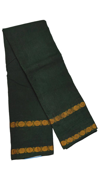 Plain Rani Sungudi Cotton Saree with Rudraksha Border