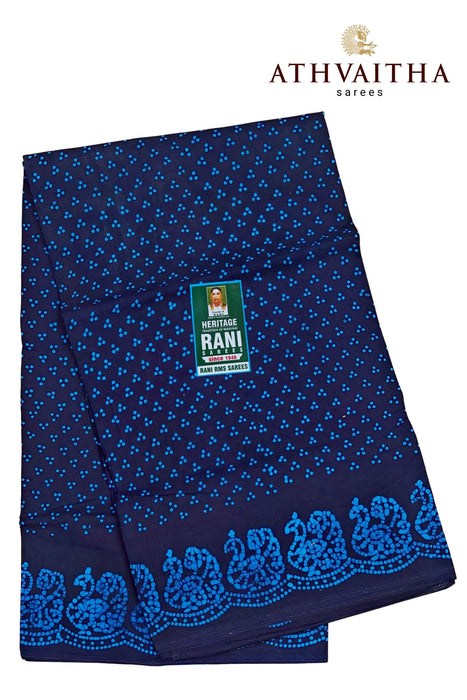 Rani Sungudi Cotton Without Zari Border - Three Dot