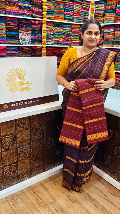 Rani Sungudi Cotton Sarees Veldhari Checks Self