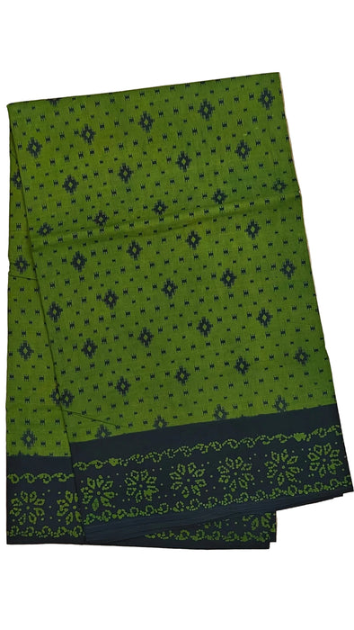 Rani 120's Hand Block Sungudi Cotton Sarees Without Zari Border