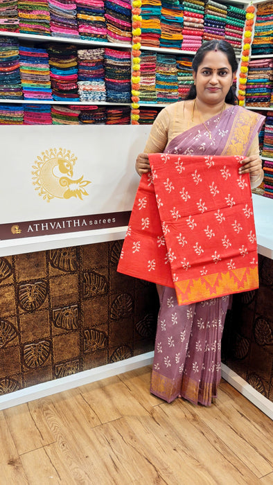 Rani Sungudi Cotton Sarees One Side Border Wax Self