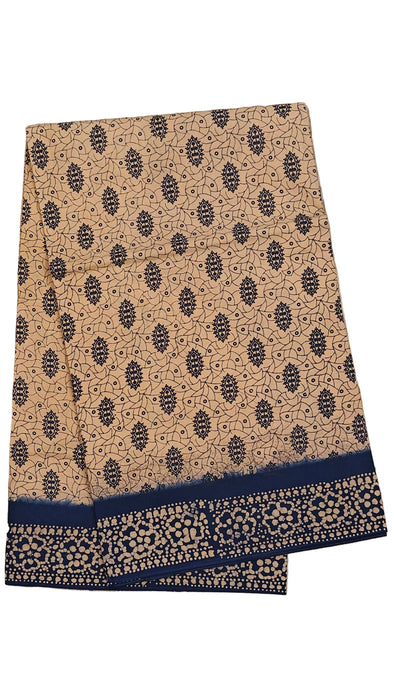 Rani 120's Hand Block Sungudi Cotton Sarees Without Zari Border