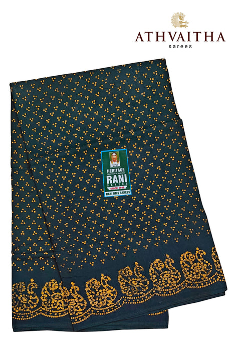 Rani Sungudi Cotton Without Zari Border - Three Dot