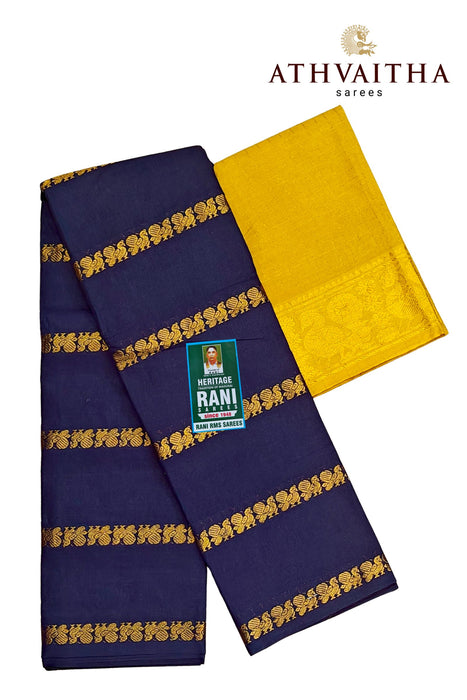 Rani Sungudi Saree Doubleside Border Self With Blouse