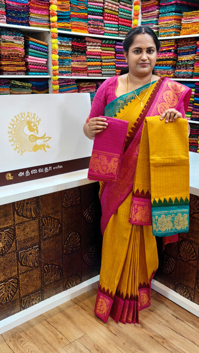 Rani Sungudi Cotton Sarees Zari Checks Ganga Jamuna Border