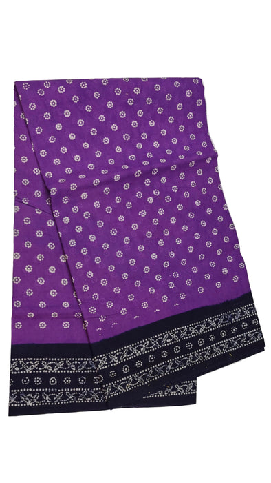 Rani Sungudi Cotton Sarees  Without Zari Flower Dot With Blouse