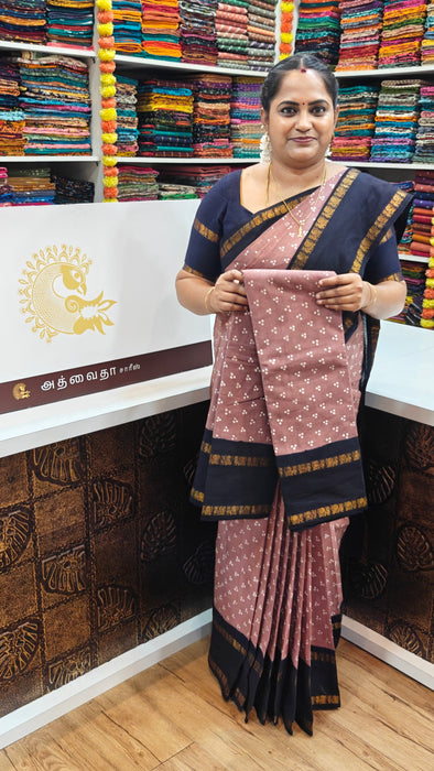 Rani Sungudi Cotton 3 Dot With Doubleside Annamayil Contrast Border