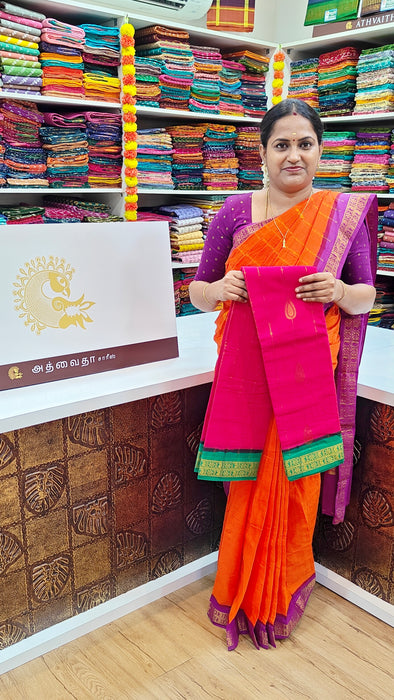 Rani Sungudi Cotton Sarees with Doubleside Contrast Border Rich Pallu