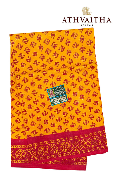 Madurai Rani Sungudi Fancy Cotton Saree Without Zari Border