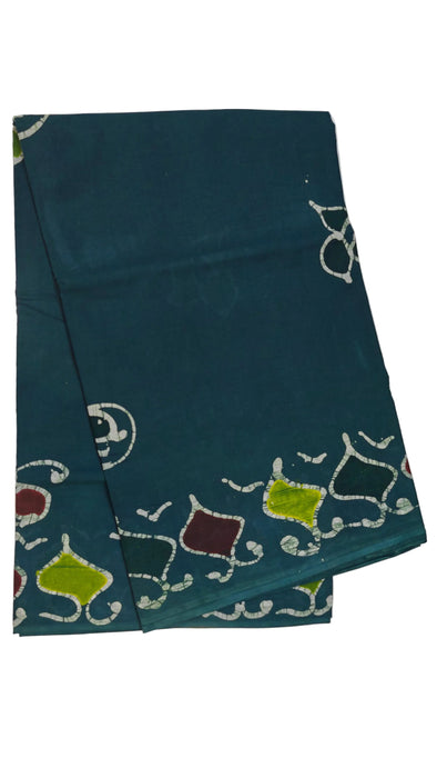 Rani Sungudi Cotton Sarees With Blouse - Hand Painted
