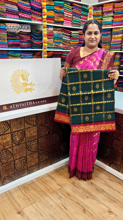 Rani Sungudi Cotton Sarees Ambika Checks Doubleside Border With Rich Pallu