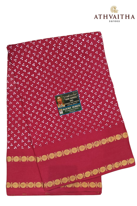 Heritage Rani Three Dot With Rudraksha Border -Self