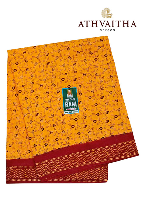 Rani Sungudi Madisar Sarees 10.50Yards Contrast Without Zari Border